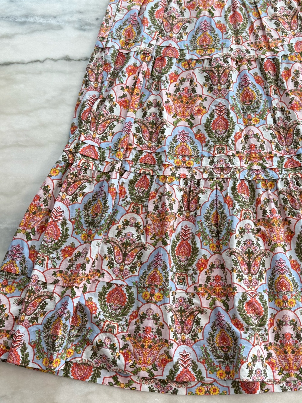 Anthropologie Somerset Maxi Dress Paisley Floral Boho Cottagecore Women Size M - Picture 9 of 13